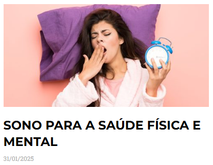 Capa do artigo "O sono e a saúde mental" do Psicólogo Francisco na Revista Ave Maria, explicando a relação entre o descanso e o bem-estar emocional.